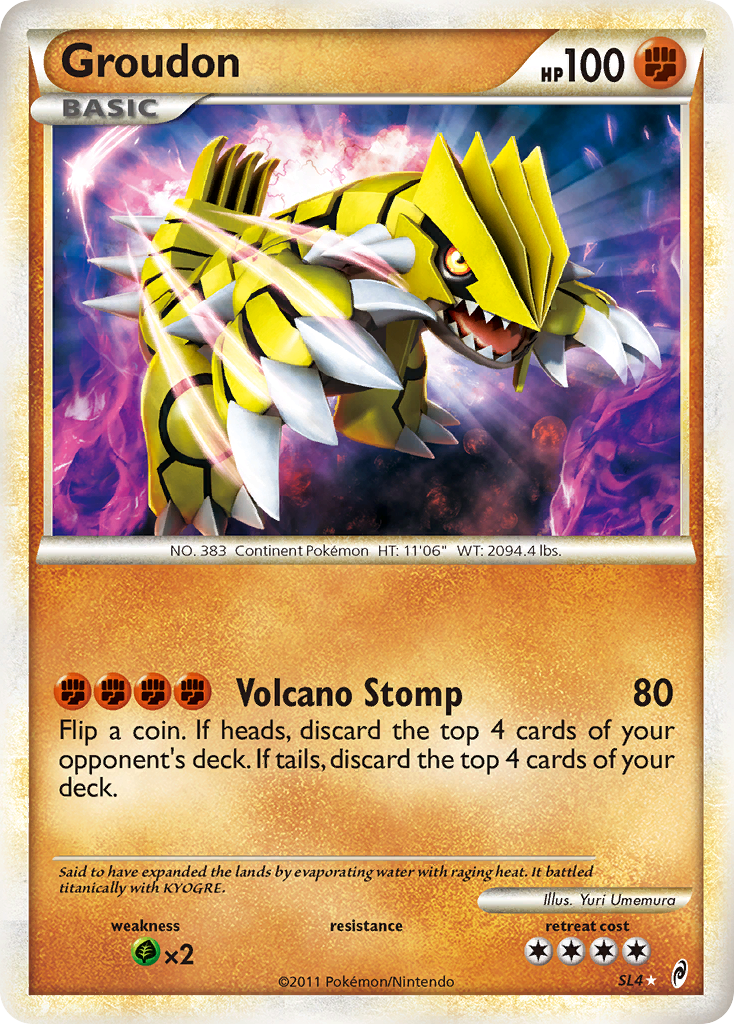 Groudon SL4/95 - Call of Legends Holofoil - Game Nerdz