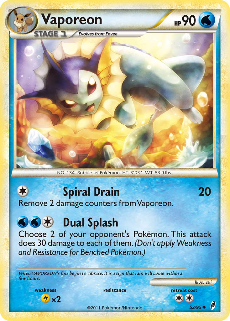 Vaporeon 52/95 - Call of Legends - Game Nerdz Vaporeon 52/95 - Call of Legends - Game Nerdz
