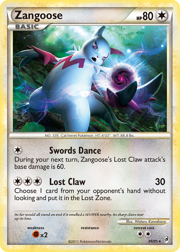 Zangoose 39/95 - Call of Legends - Game Nerdz