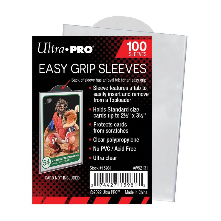 Ultra Pro Card Sleeves: 2.5" X 3.5" Easy Grip (100ct) - Game Nerdz Ultra Pro Card Sleeves: 2.5" X 3.5" Easy Grip (100ct) - Game Nerdz