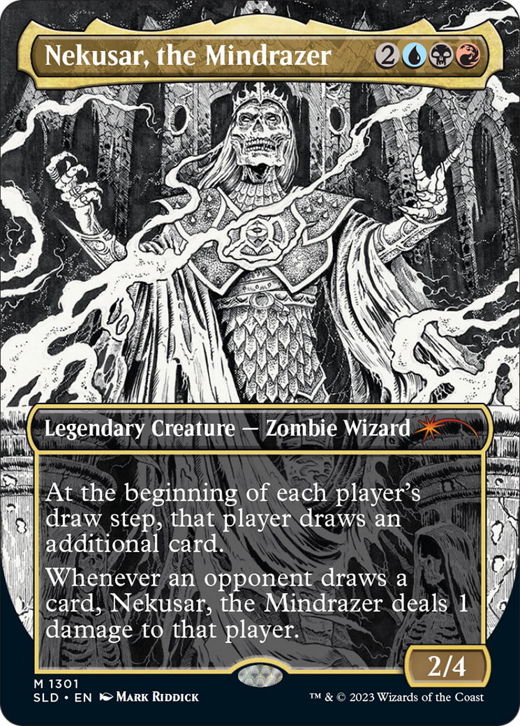 Nekusar, the Mindrazer (SLD-1301) - Secret Lair Drop (Borderless
