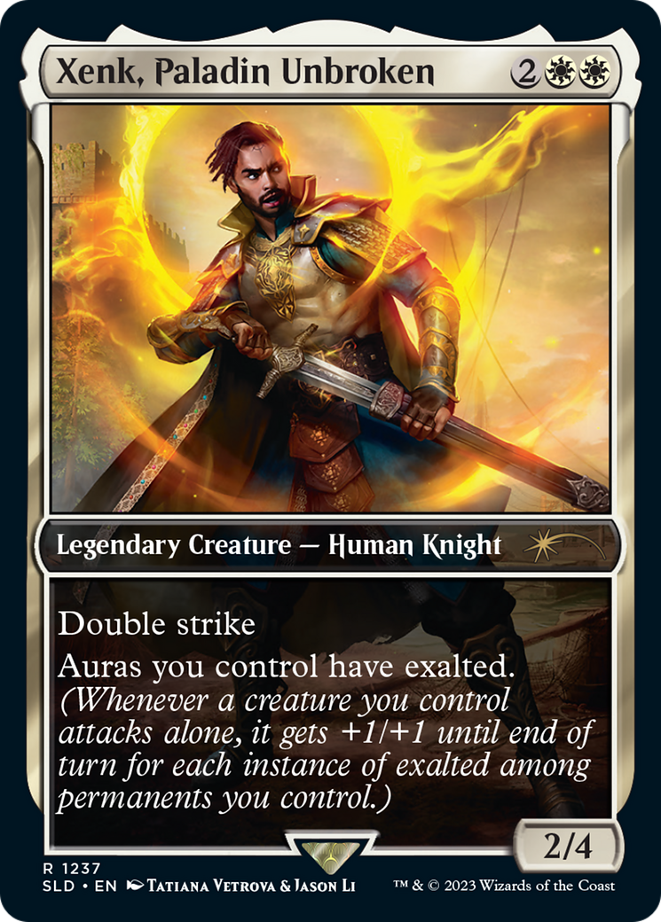 Rashel, Fist of Torm (SLD-1237) - Secret Lair Drop / Xenk, Paladin Unbroken  - Game Nerdz
