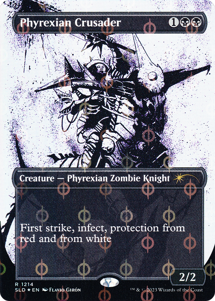 Phyrexian Crusader (SLD-1214) - Secret Lair Drop (Borderless) Foil