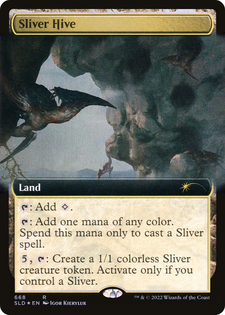 secret lair スリヴァーの巣　 foil Sliver Hive (SLD-668) - Secret Lair Drop: (Extended Art) Foil