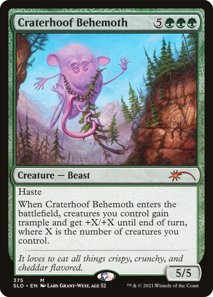 Craterhoof Behemoth (SLD-375) - Secret Lair Drop Foil - Game Nerdz