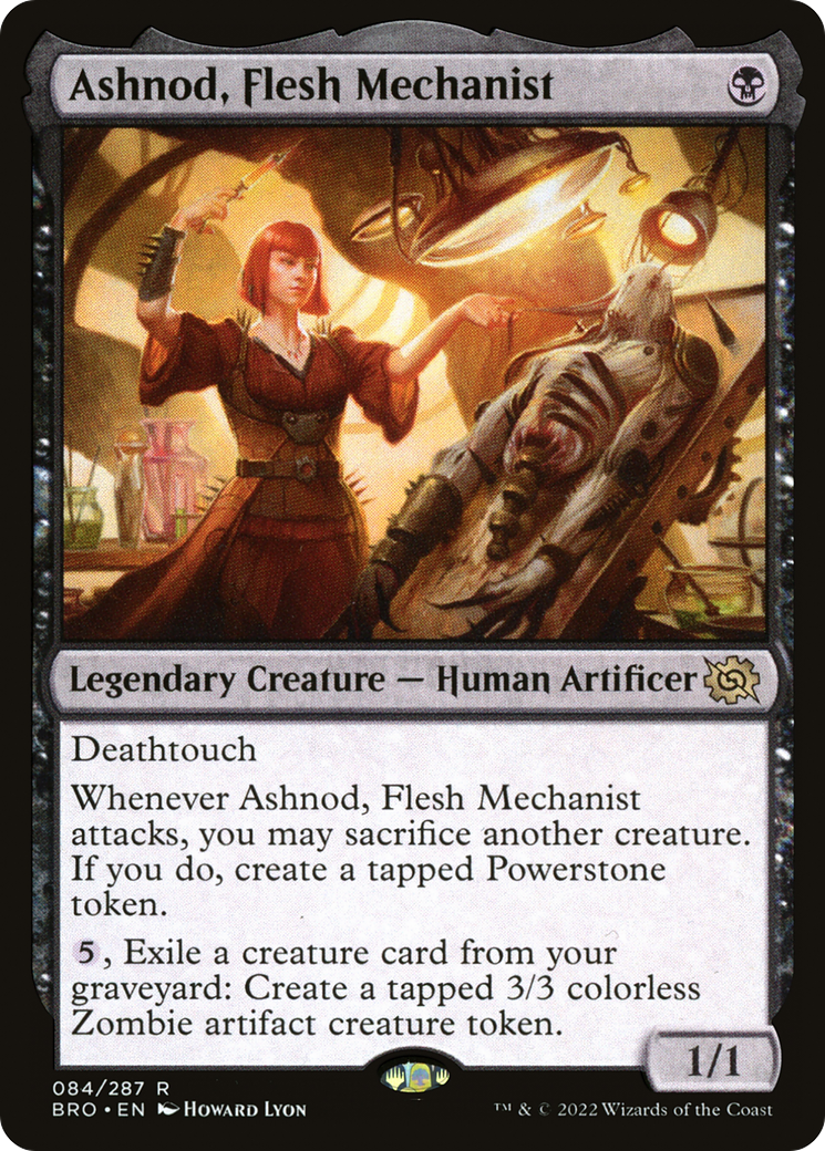 Ashnod, Flesh Mechanist (BRO-084) - The Brothers' War Foil - Game