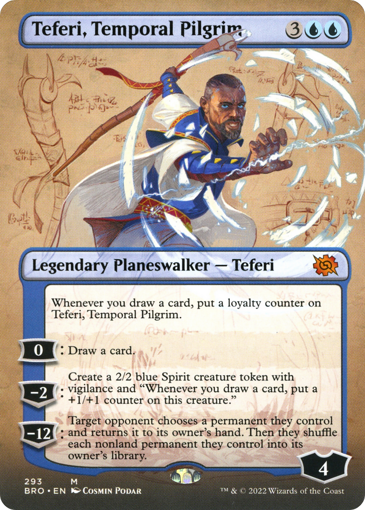 Teferi, Temporal Pilgrim (BRO-293) - The Brothers' War (Borderless