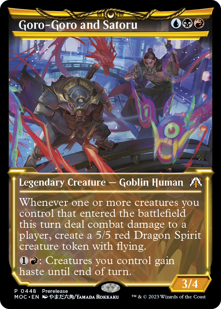 Goro-Goro and Satoru (PRE-448) - March of the Machine Commander
