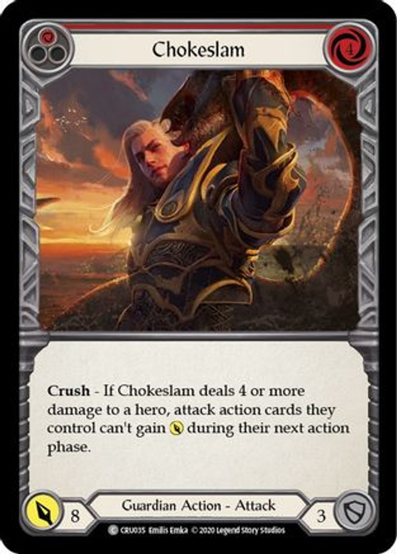 Chokeslam (Red) (CRU035) Crucible of War 1st Edition Game Nerdz