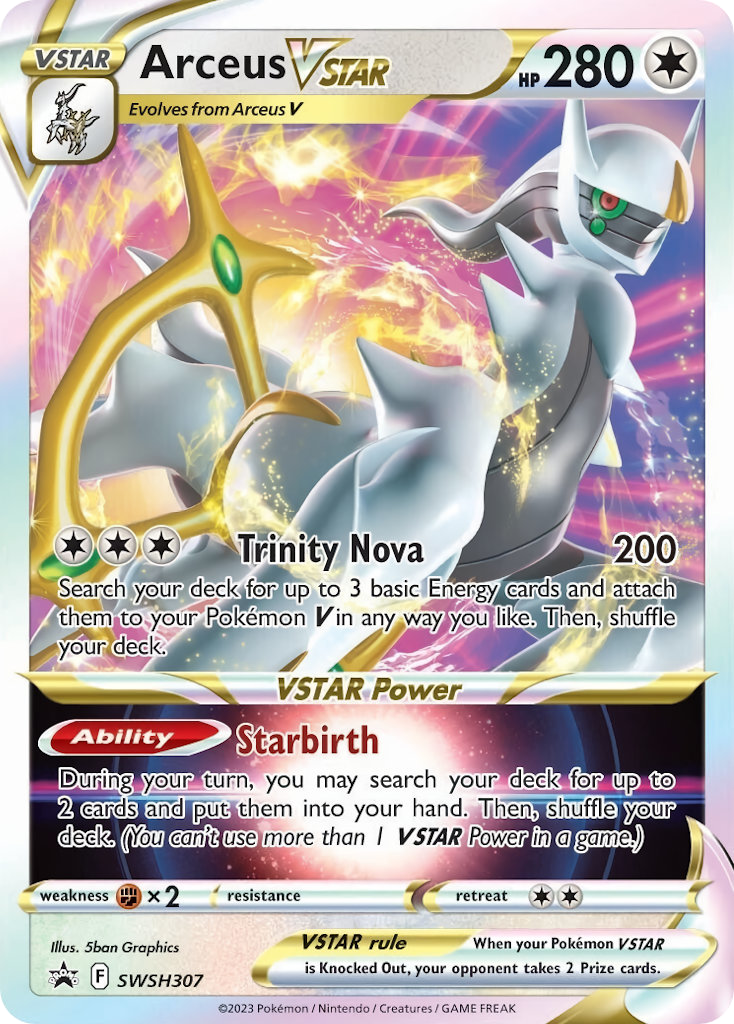 Arceus VSTAR SWSH307/298 - SWSH Black Star Promos Holofoil - Game