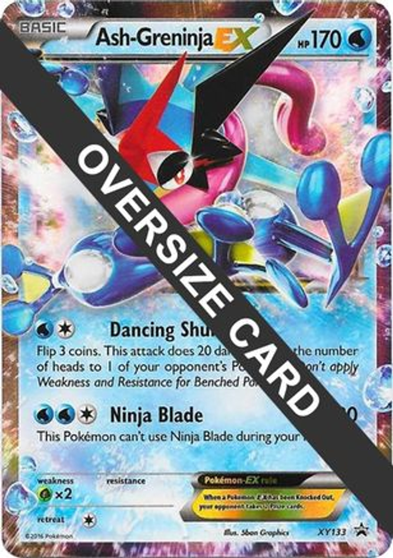 Ash-Greninja EX - XY133 (XY Black Star Promos) XY133 - Jumbo Cards