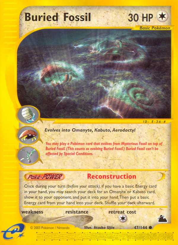 buried fossil pokemon card Pokemon Card Japanese Buried Fossil 070/088 1st Edition PL