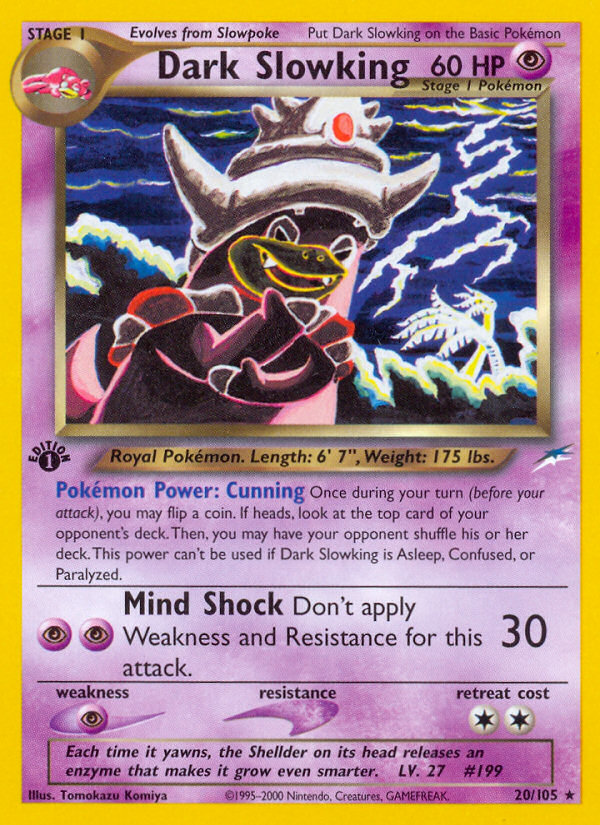 Dark Slowking 英語版 20/105 Dark Slowking 20/105 - Neo Destiny Unlimited - Game Nerdz