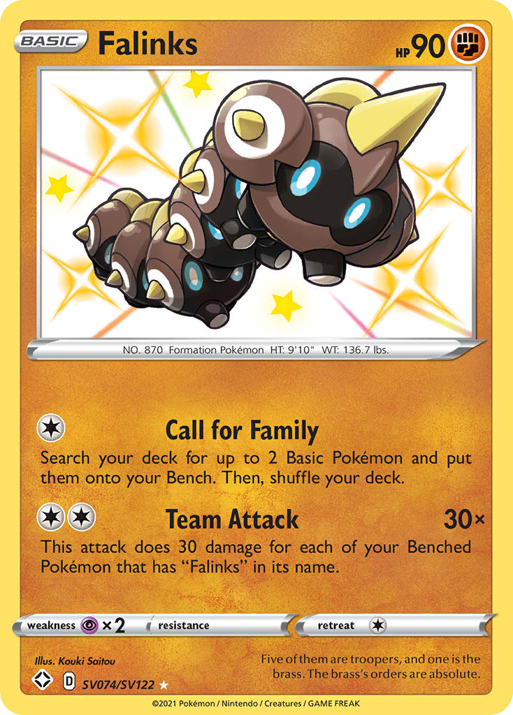 Falinks SV074/122 - Shiny Vault Holofoil - Game Nerdz