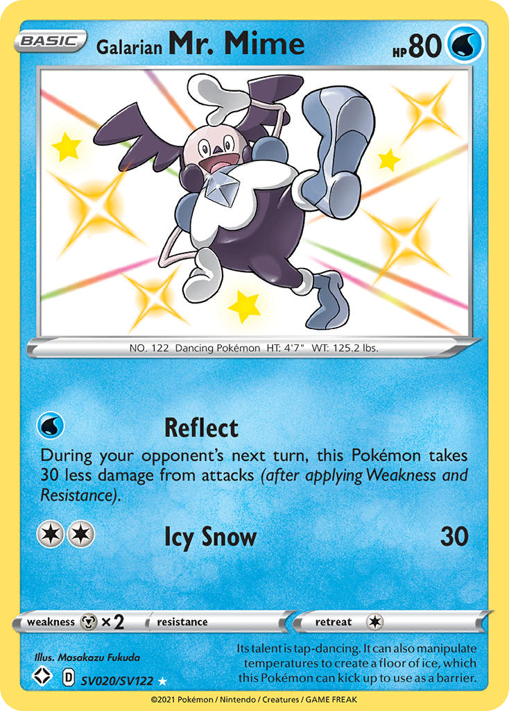 Galarian Mr. Mime SV020/122 - Shiny Vault Holofoil