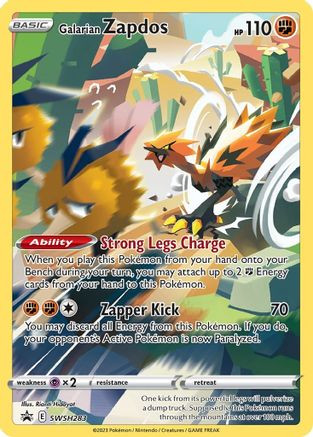 Galarian Zapdos - SWSH283 SWSH283 - SWSH Sword Shield Promo Cards
