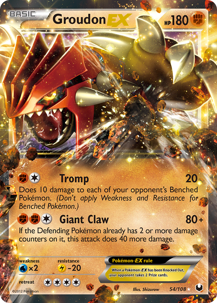 Groudon-EX 54/108 - Dark Explorers Holofoil - Game Nerdz