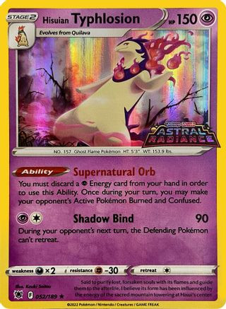 Hisuian Typhlosion - 052/189 (GameStop Exclusive) 52 - Miscellaneous Cards  Products Holofoil - Game Nerdz