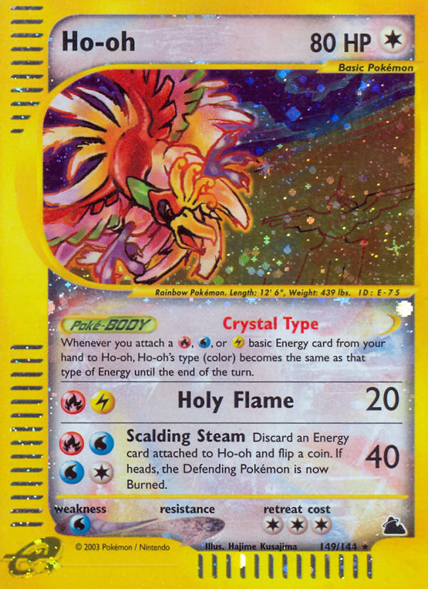 ポケモンカードゲーム　Ho-oh 149/144 Ho-oh 149/144 - Skyridge Reverse Holofoil - Game Nerdz