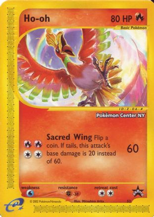 Ho-oh [Pokemon Center NY] 52 - WoTC Promo - Game Nerdz