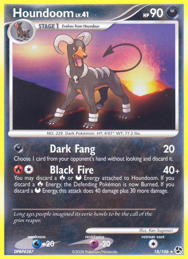 houndoom pokemon card stage 1 value Houndoom Pokemon Card this attack does 20 damage plus 60 more damage Houndoom (H11) - Aquapolis (AQ)
