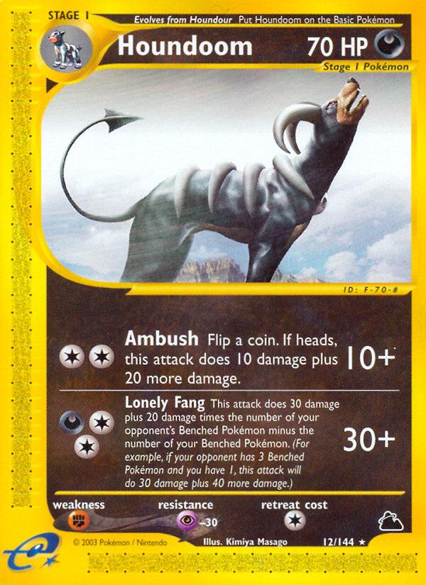 Houndoom 12/144 - Skyridge - Game Nerdz