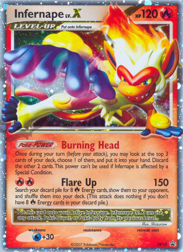 Infernape LV.X DP10/56 - DP Black Star Promos Holofoil - Game Nerdz
