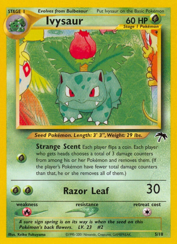 Ivysaur Southern s 英語版 5/18 Ivysaur 5/18 - Southern Islands - Game Nerdz