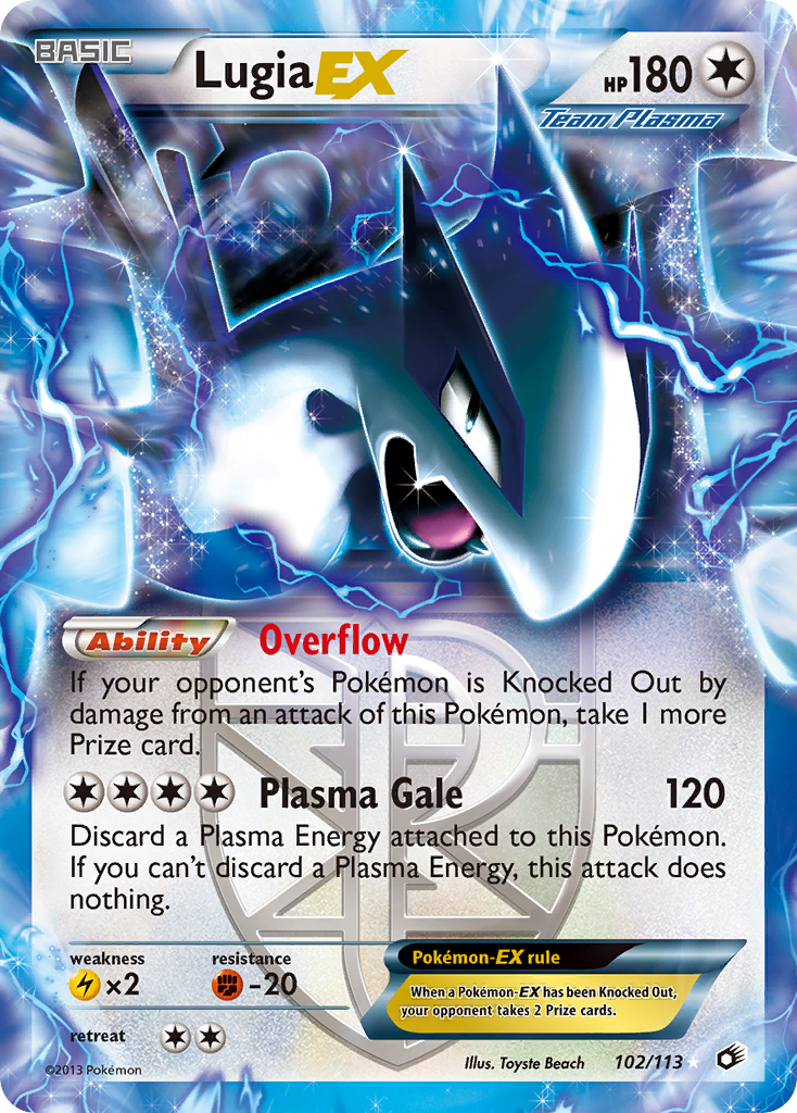 Lugia-EX 102/113 - Legendary Treasures Holofoil - Game Nerdz