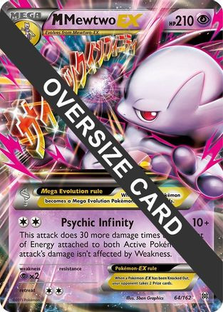 M Mewtwo EX - 64/162 64 - Jumbo Cards Holofoil - Game Nerdz