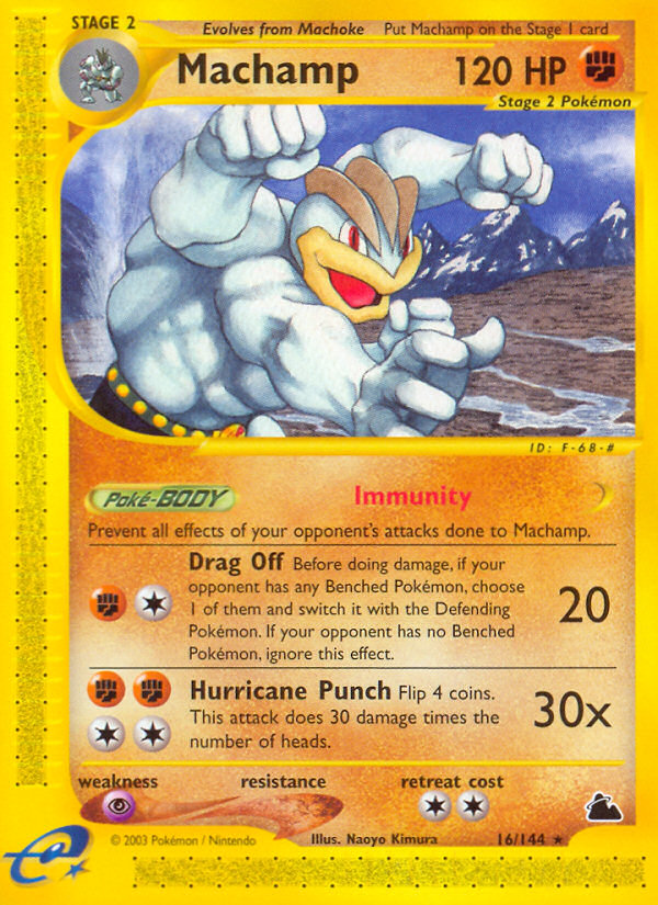 pokemon trading card game machamp 068/165 - Machop & Machoke - 151 - Evolution 3 Set Arm Lariat (100+) You may do 100 more damage Machamp 026 - Reverse Holofoil