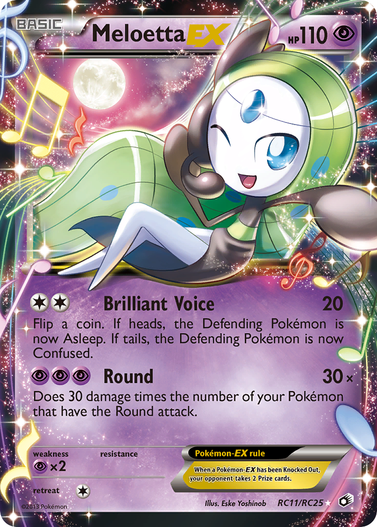 pokemon meloetta ex card RC11/RC25 PSA 10 Debut Performance Meloetta ex 2025 Pokemon Black