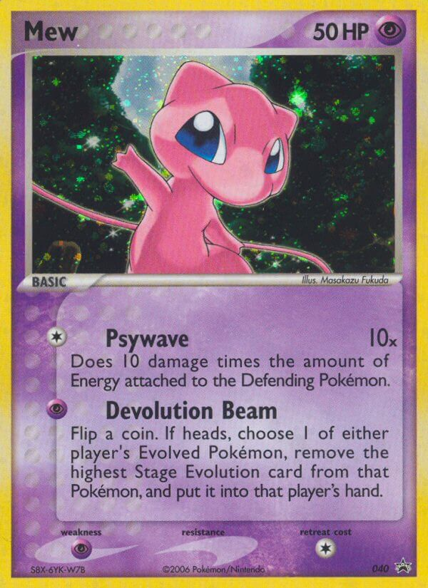 Mew 40/40 - Nintendo Black Star Promos Holofoil - Game Nerdz