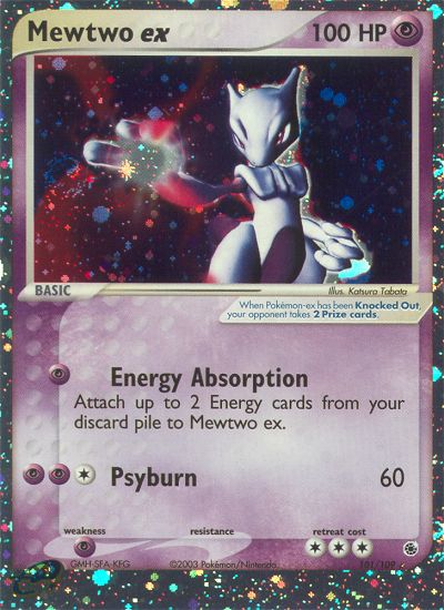 pokemon ruby and sapphire cards EX & Ultra Rare Card Type Mewtwo ex 101/109 - Ruby