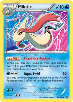 Milotic - 44/160 (XY Primal Clash) 44 - Deck Exclusives - Game Nerdz Milotic - 44/160 (XY Primal Clash) 44 - Deck Exclusives - Game Nerdz