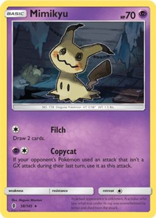 Mimikyu - 58/145 (SM Guardians Rising) 58 - Deck Exclusives - Game