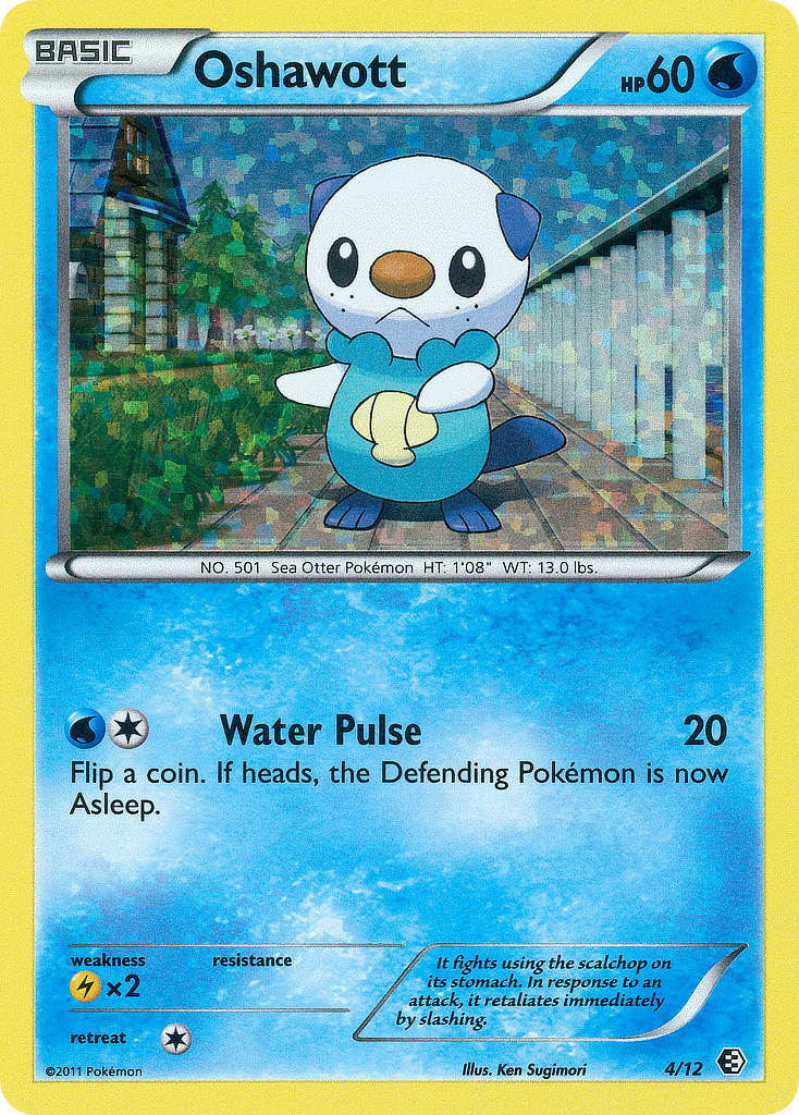 Oshawott 4/12 - McDonalds Collection 2011 Holofoil - Game Nerdz