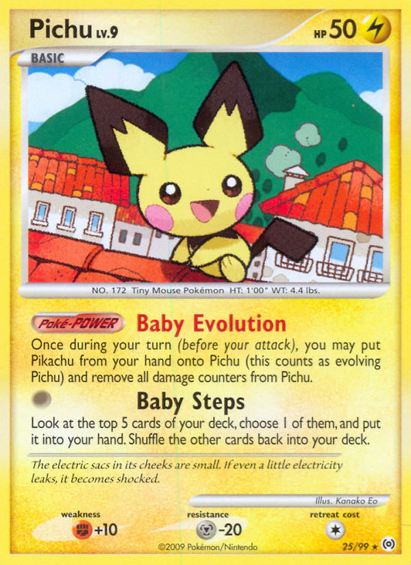 【ARS AU 真贋鑑定】英語版ピチュー Pichu 25/99 Pichu 25/99 - Arceus - Game Nerdz