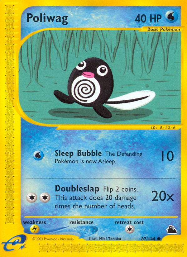 poliwag pokemon card value SV: Scarlet & Violet 151 #060/165  Varsity Collectibles Weakness Grass 2 Resistance None None Retreat Cost Poliwag 87/144 - Skyridge -