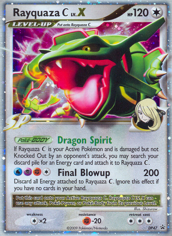 Rayquaza C LV.X DP47/56 - DP Black Star Promos Holofoil - Game Nerdz