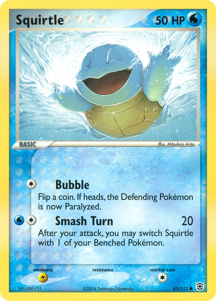 Squirtle 83/112 - FireRed LeafGreen Reverse Holofoil - Game Nerdz