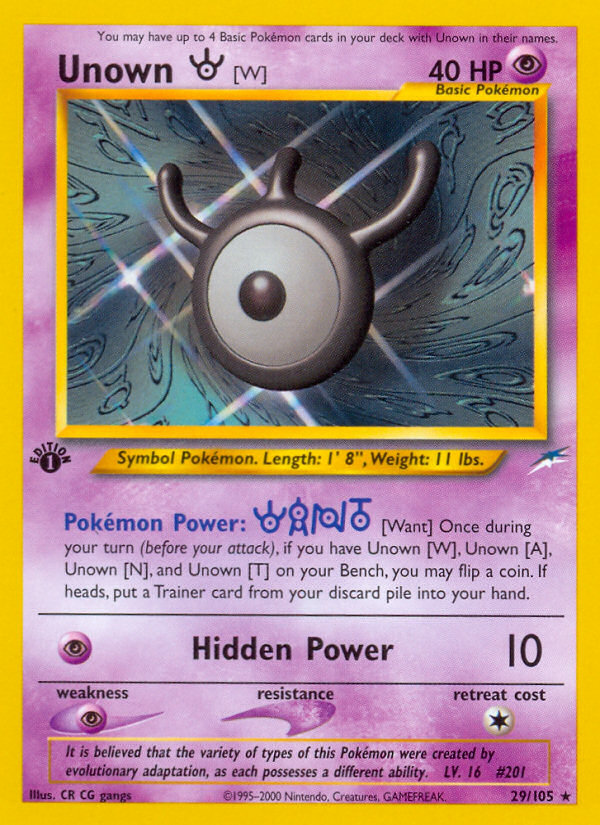 unown pokemon card value 1995 Unown O #69 Prices | Pokemon Neo Discovery
