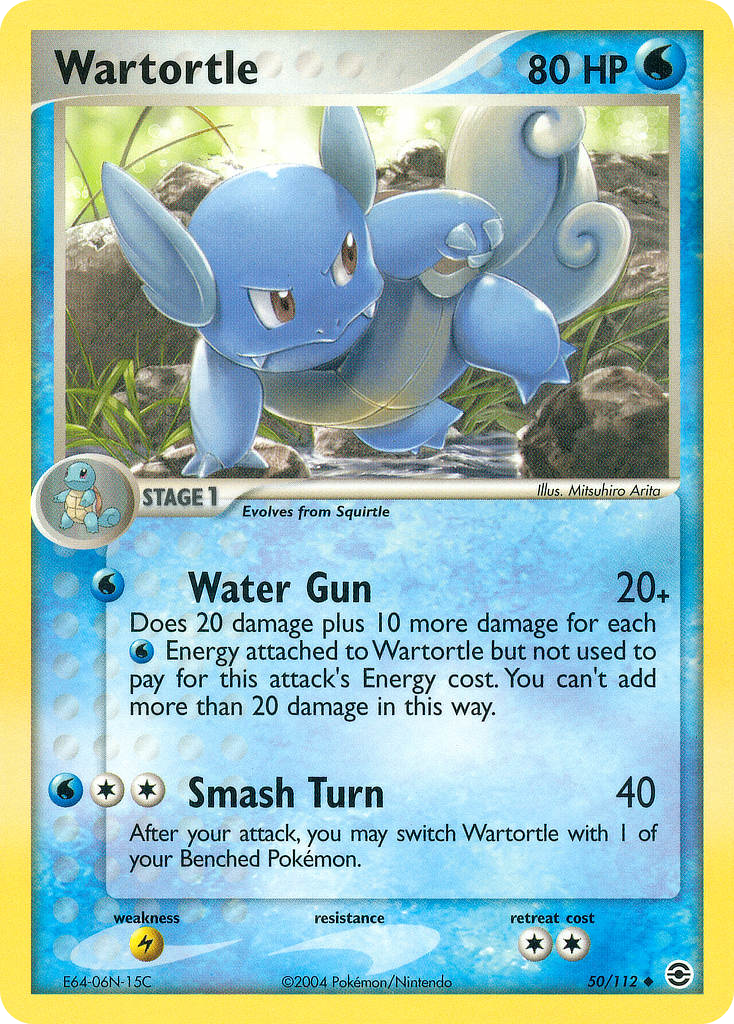 Wartortle 50/112 - FireRed LeafGreen Reverse Holofoil - Game Nerdz Wartortle 50/112 - FireRed LeafGreen Reverse Holofoil - Game Nerdz
