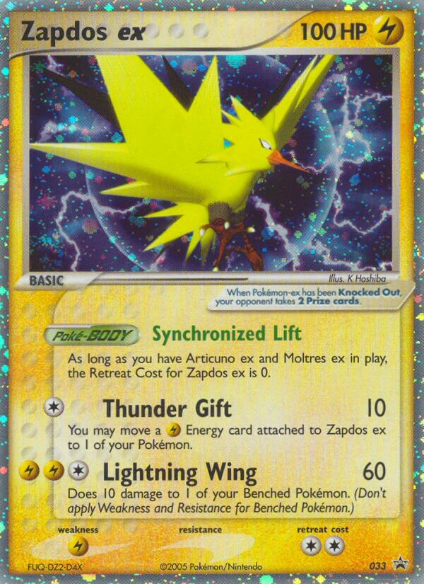 Zapdos ex 33/40 - Nintendo Black Star Promos Holofoil - Game Nerdz