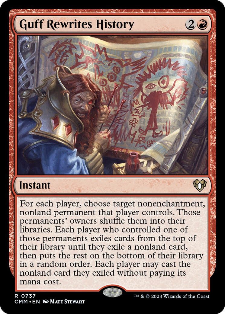 Guff Rewrites History (CMM-737) - Commander Masters - Game Nerdz