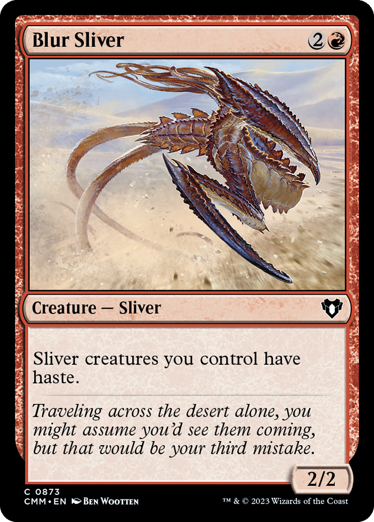 sliver cards mtg Blur (CMM-873) - Commander Masters not an official Wizards of the Coast product The First Sliver - Custom