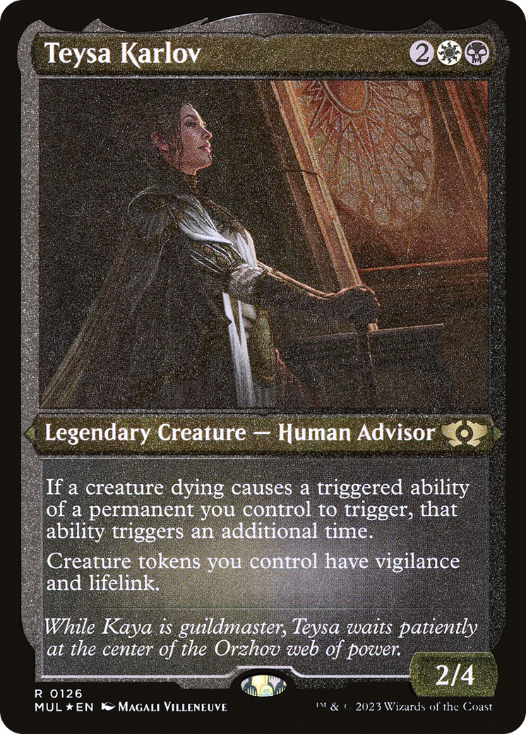Teysa Karlov 伝説のクリーチャー foil Teysa Karlov (MUL-126) - Multiverse Legends Etched Foil - Game Nerdz