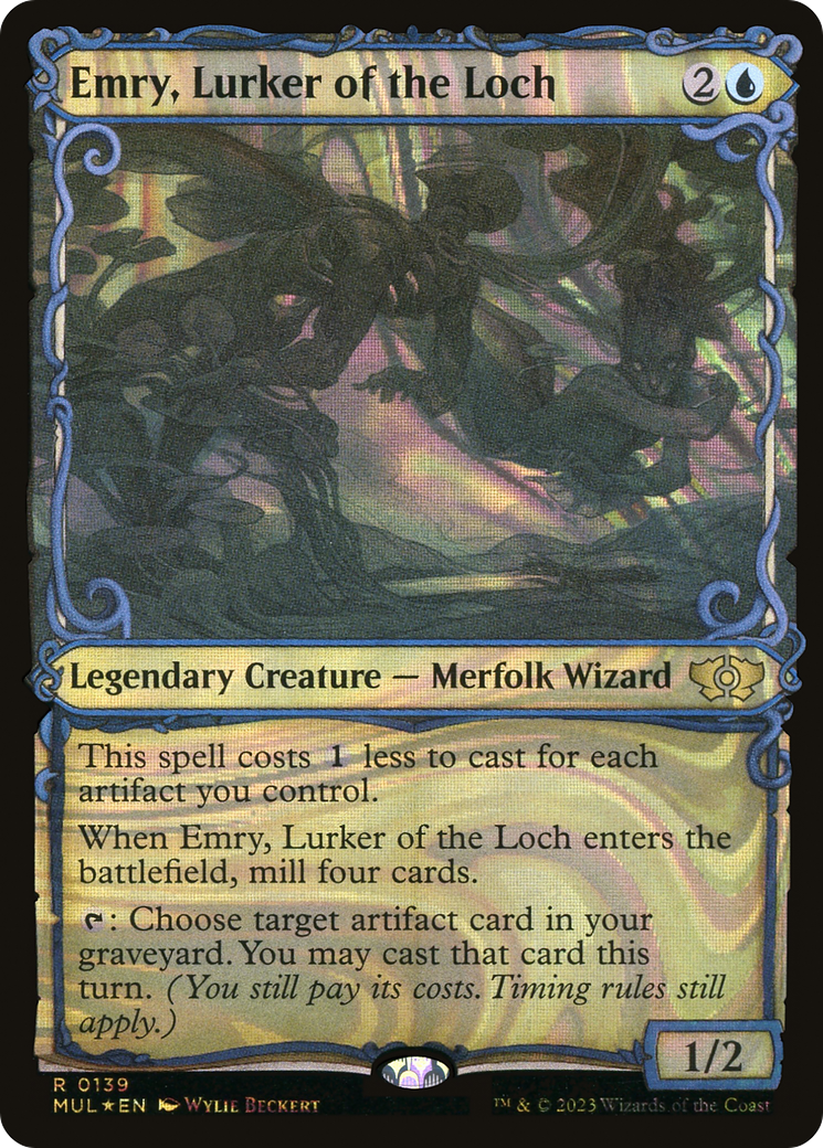 Emry, Lurker of the Loch (MUL-139) - Multiverse Legends: (Showcase) Foil -  Game Nerdz