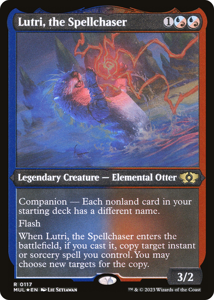 Lutri, the Spellchaser (MUL-117) - Multiverse Legends: (companion) Etched Foil - Game Nerdz Lutri, the Spellchaser (MUL-117) - Multiverse Legends: (companion) Etched Foil - Game Nerdz