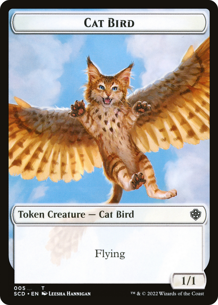 mtg bird deck commander EDH Deck Kastral, the Windcrested 100 Magic Cards Moonveil Games Token Creature Bird Rarity Cat Bird (TSCD-005) - Starter